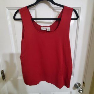 Chico's Red Shell Cami NWOT Sz 2/Medium